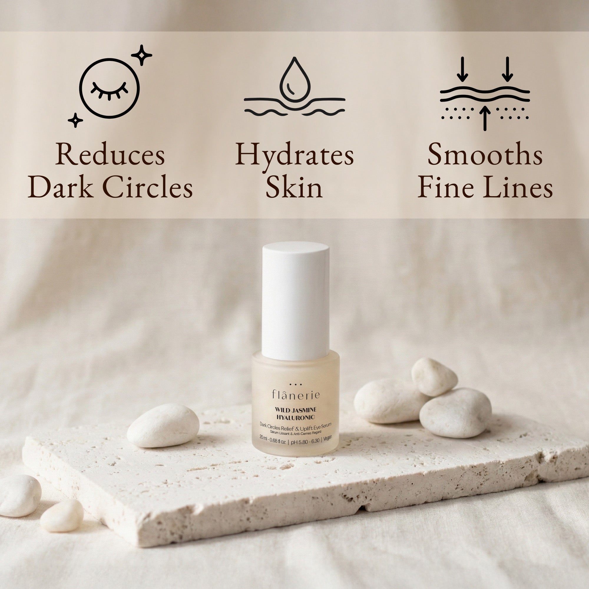 Dark Circles Relief & Uplift Eye Serum – Flanerie Skincare